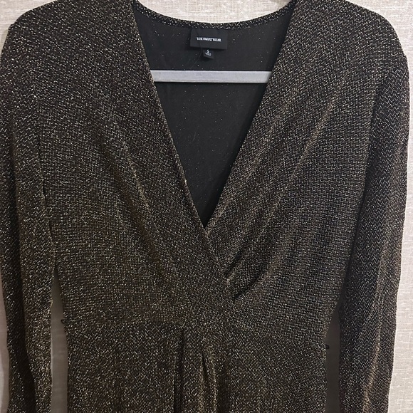 Long Sleeve Black Sparkle Glitter Dress Size Small‎ - Picture 7 of 7